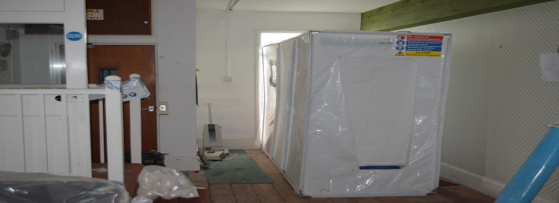 Asbestos removal set up in Waterlooville, Hampshire