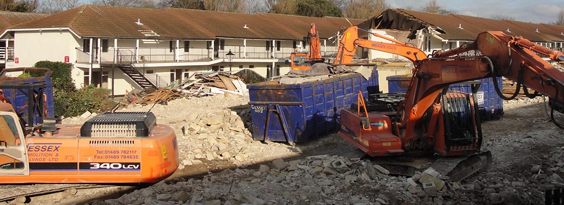 Demoltion operations at Butlins, Bognor Regis, West Sussex