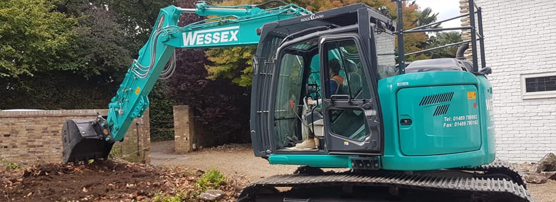 Plant Hire - Wessex Demolition - Kobelco SK140SRL